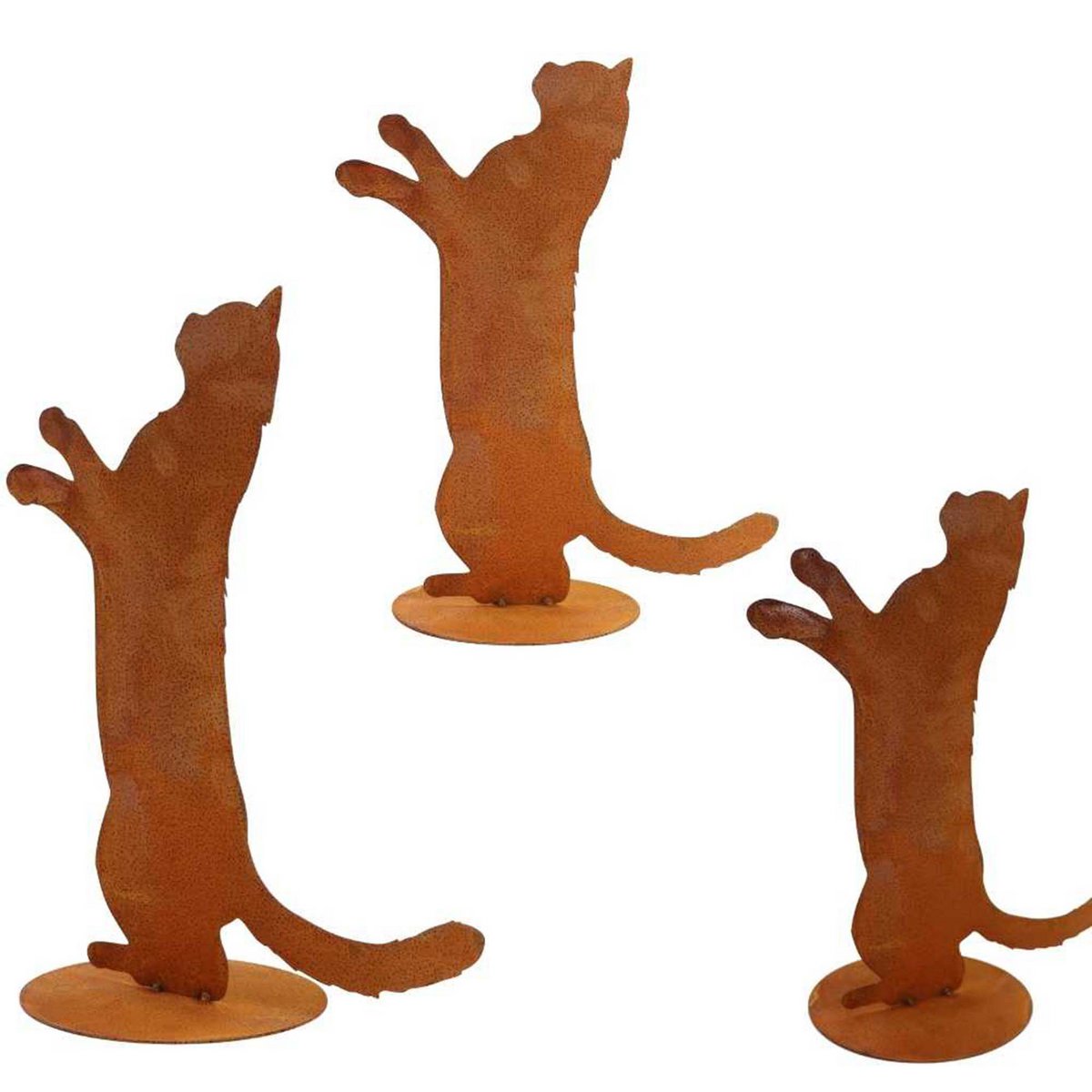 Roestkleurige kat Feline op bodemplaat, 40 cm