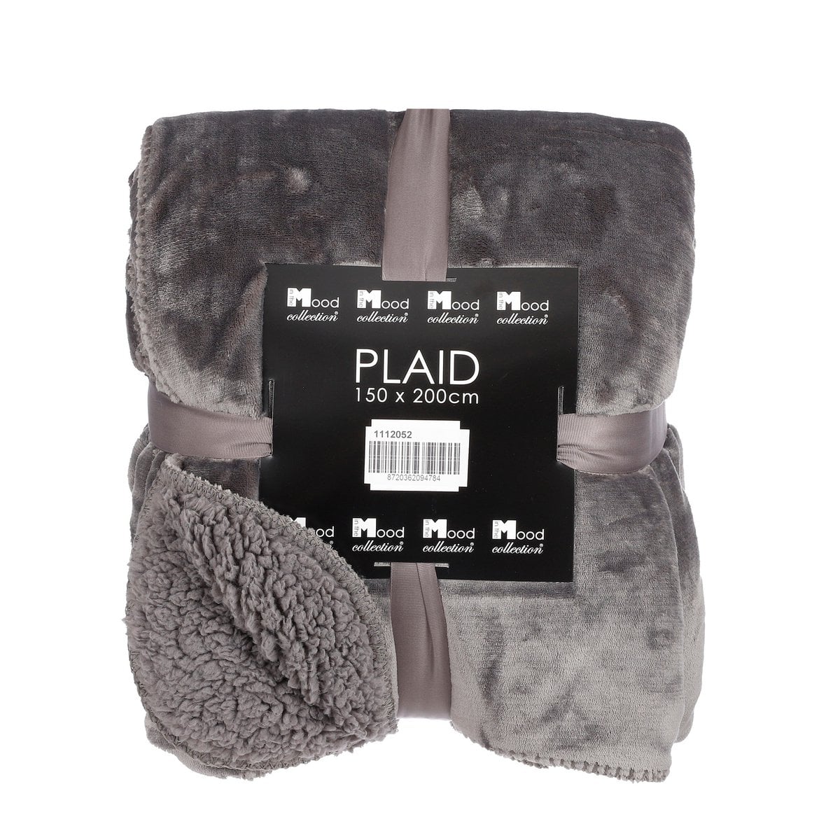 Mica Decorations Mardy Plaid – Fleece Antraciet (150 x 200 cm)