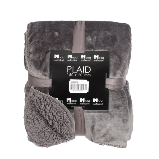 Mica Decorations Mardy Plaid – Fleece Antraciet (150 x 200 cm)