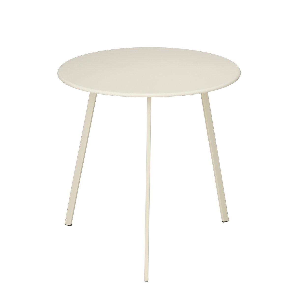 Seattle ronde bijzettafel voor binnen en buiten in crème, 38 × 38 × 46 cm