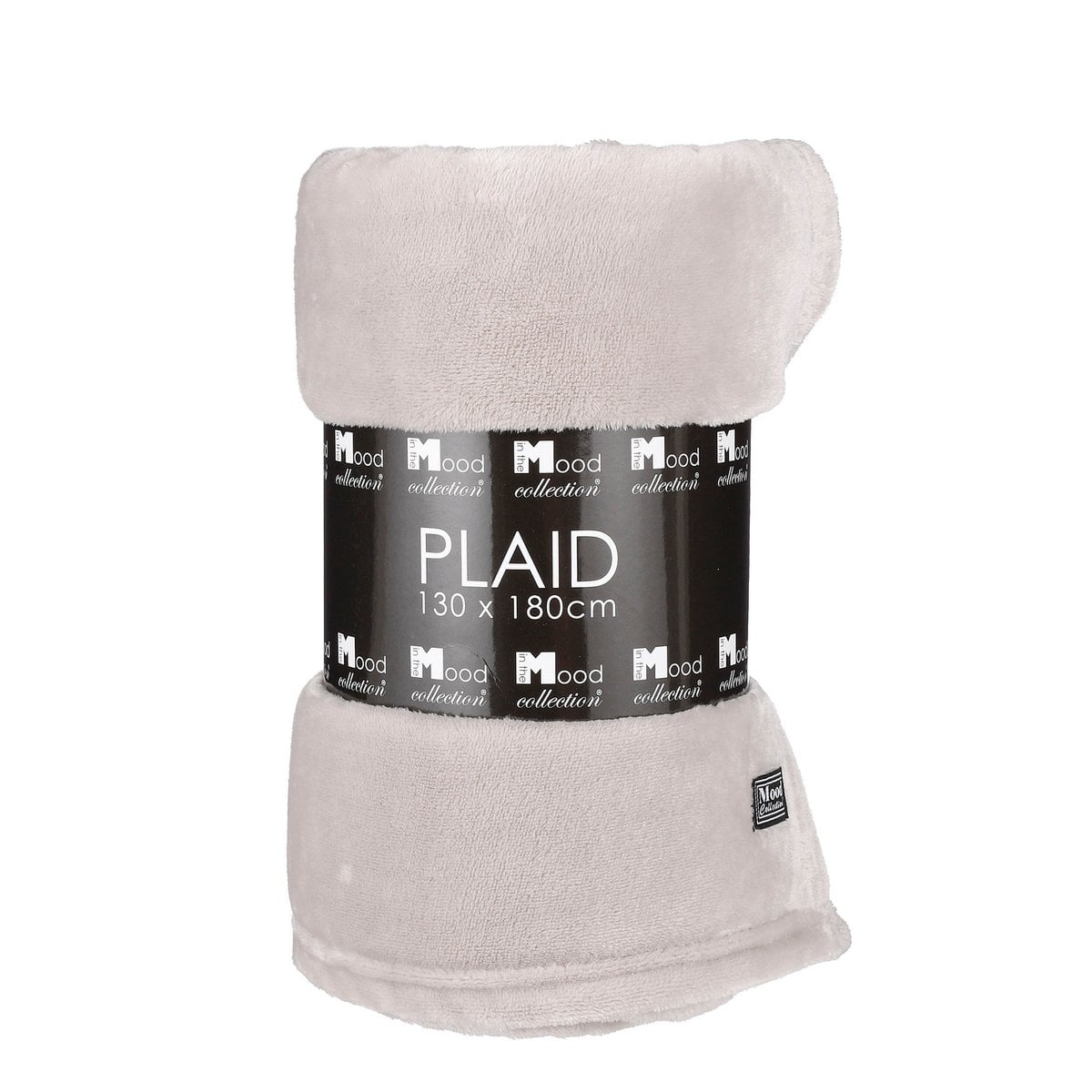 Plaid Famke beige, 130 × 180 cm