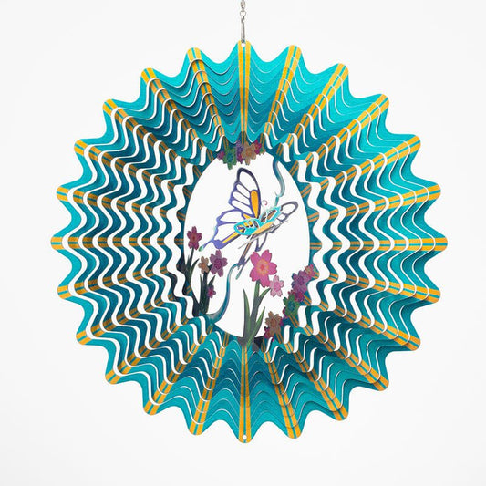 Windspinner Spin Art vlinder RVS, 30 cm