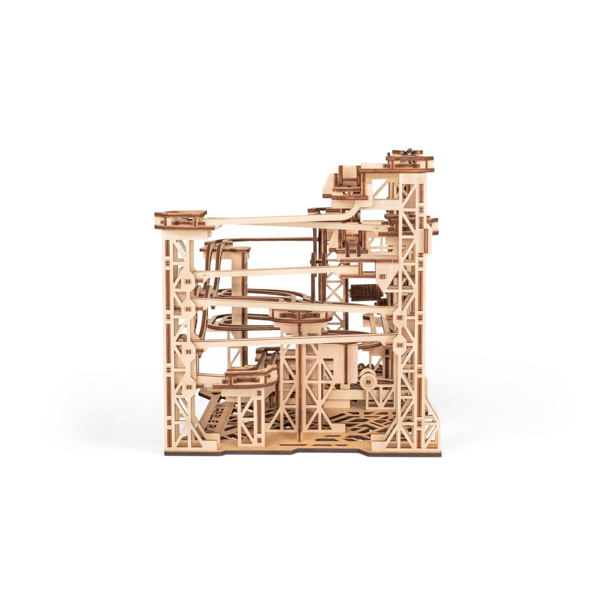 Marble Run mechanische houten knikkerbaan, 43,6 × 26,4 × 24,7 cm