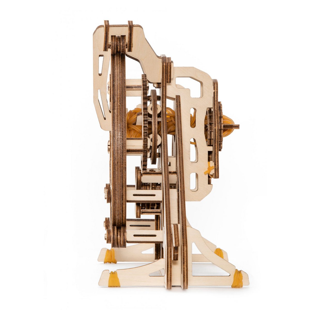 DIY houten mechanische puzzel Planetary Gear, 11,8 x 24,7 x 20,4 cm