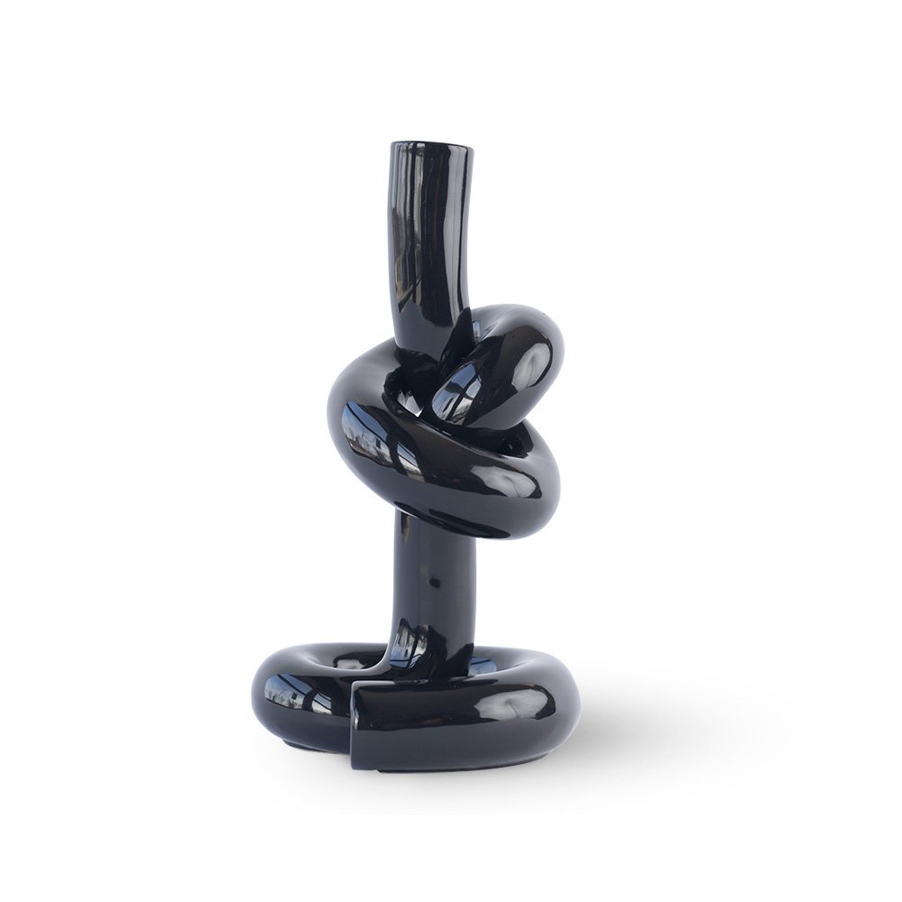 Knotted CandleHolder kandelaar, 13 × 12 × 23 cm
