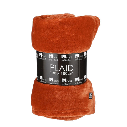 Mica Decorations Famke Plaid – Fleece Terra (130 x 180 cm)