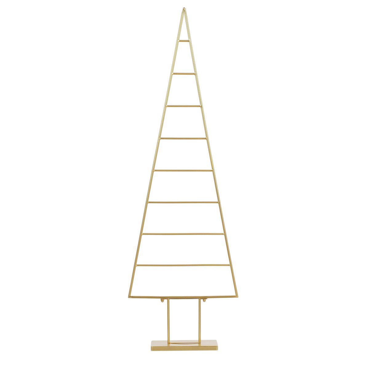 Gouden decoratieve kerstboom van metaal, 50 × 15 × 152 cm