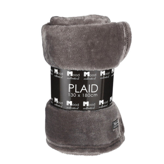 Plaid Famke antraciet, 130 × 180 cm
