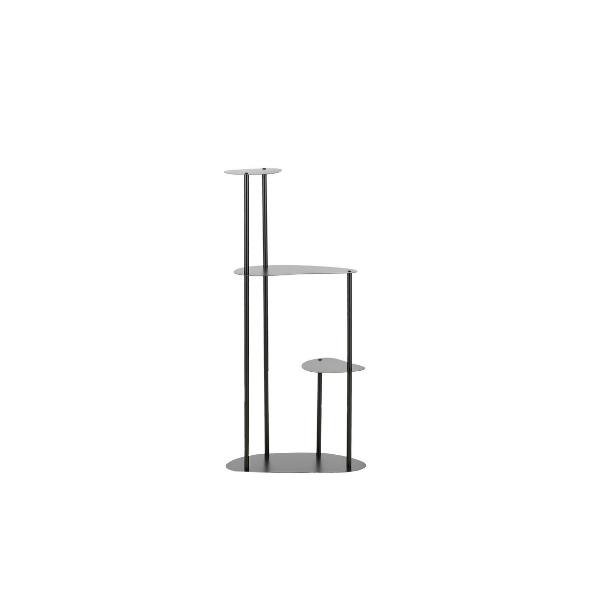 Fonda plantenstandaard, zwart, 47,5 × 27 × 100 cm