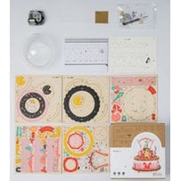 DIY 3D houten muziekdoos Pumpkin Carriage, 15,9 x 16,2 x 10,2 cm