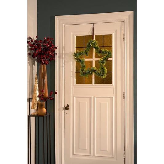 Kerstster met groen en dennenappels, 60 cm