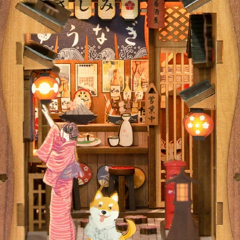 Under the Sakura Tree book nook, 18 × 11 × 23 cm