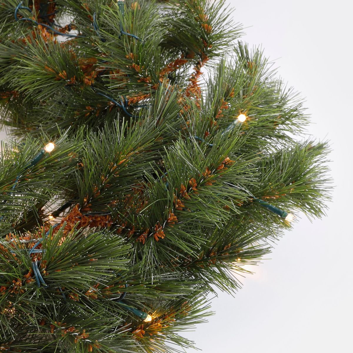 Guirlande Forest Frosted met LED-verlichting, 180 cm