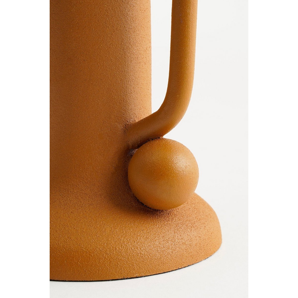 Ula kandelaar, lichtbruin, 12 × Ø 8 cm