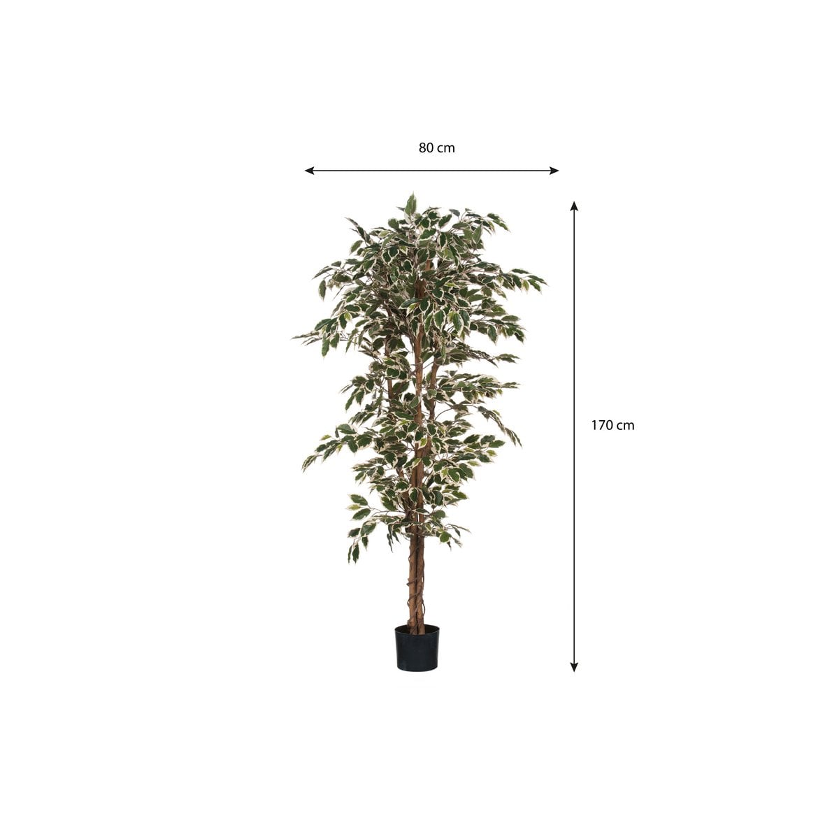 Ficus kunstplant, 180 cm