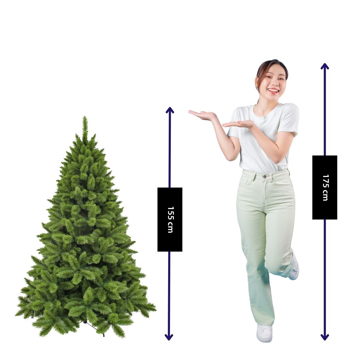 Camden kunstkerstboom, 155 cm