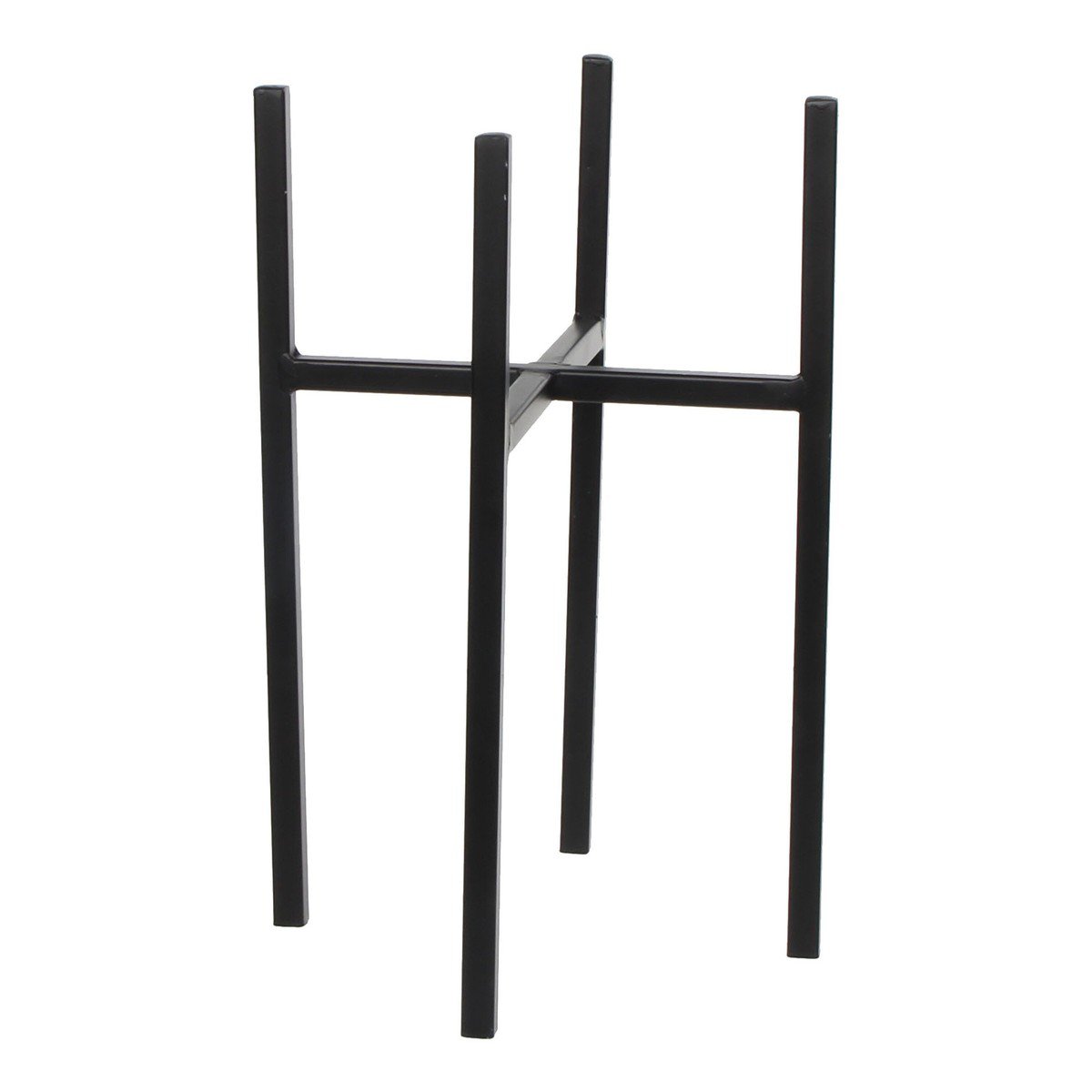 Ascot plantenstandaard, zwart, 20,5 × 20,5 × 35 cm