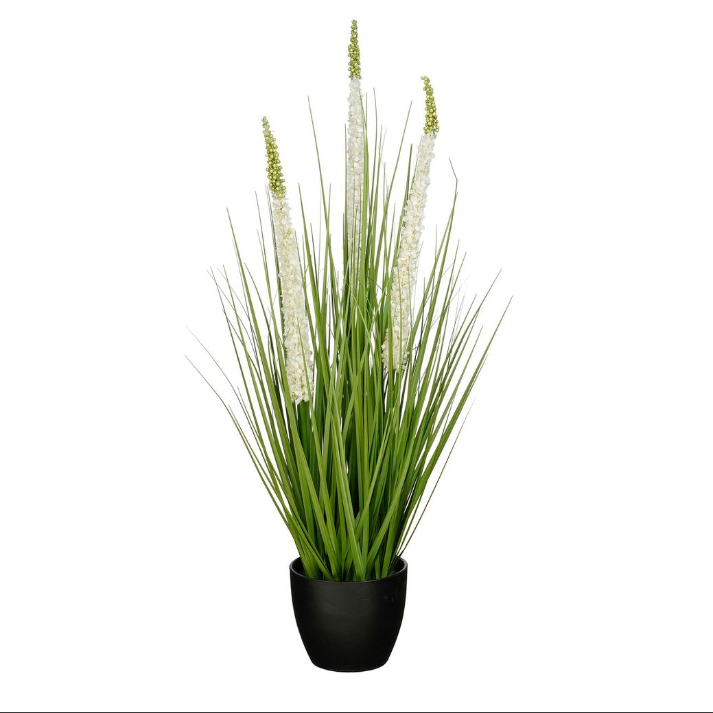 Eremurus kunstgras met witte bloeiaren, 80 cm