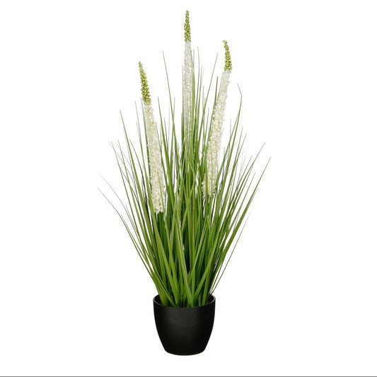 Eremurus kunstgras met witte bloeiaren, 80 cm