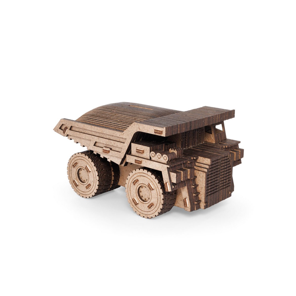 DIY houten spaarpot kiepwagen, 16,5 x 10,4 x 8,5 cm