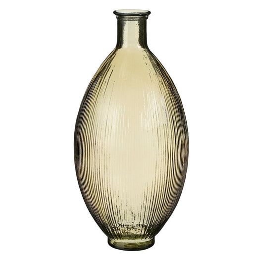 Mica Decorations Firenza Flesvaas – Gerecycled Glas Lichtbruin (H59 x Ø29 cm)