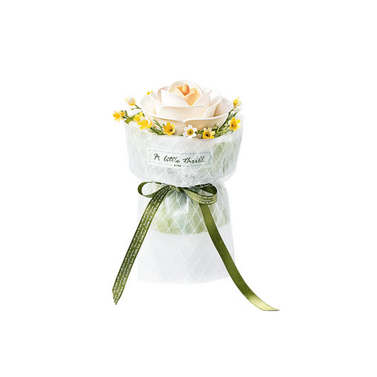 DIY 3D puzzel witte camellia bloem 13 × 13 × 18 cm – 63 stukjes