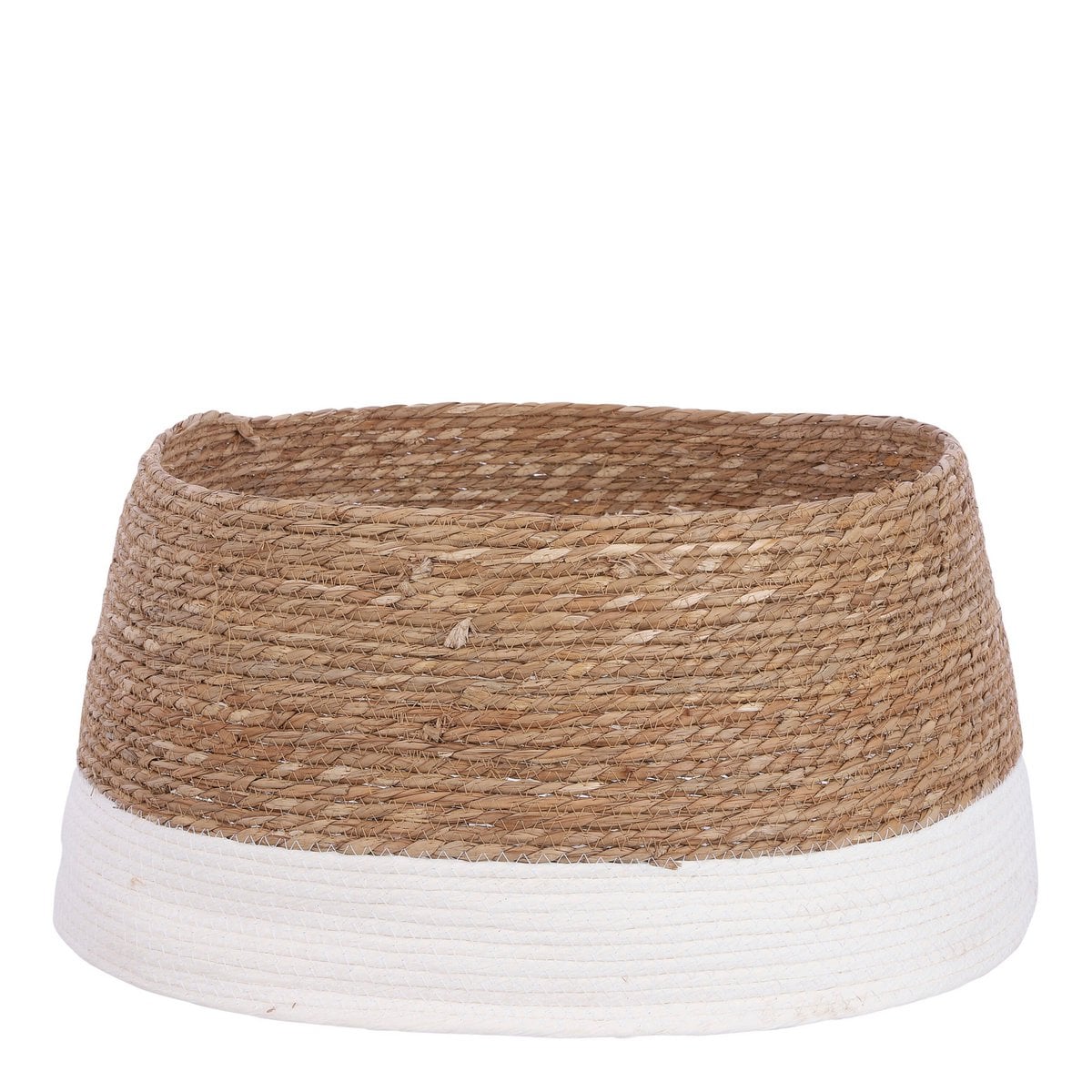 Kerstboomrok zeegras met gebroken wit, Ø 58 × 26 cm