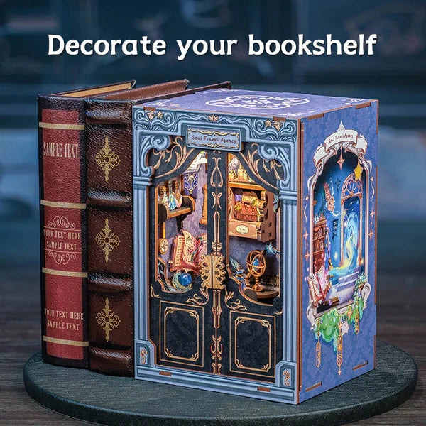 Soul Travel Agency book nook, 11,5 × 10 × 17 cm