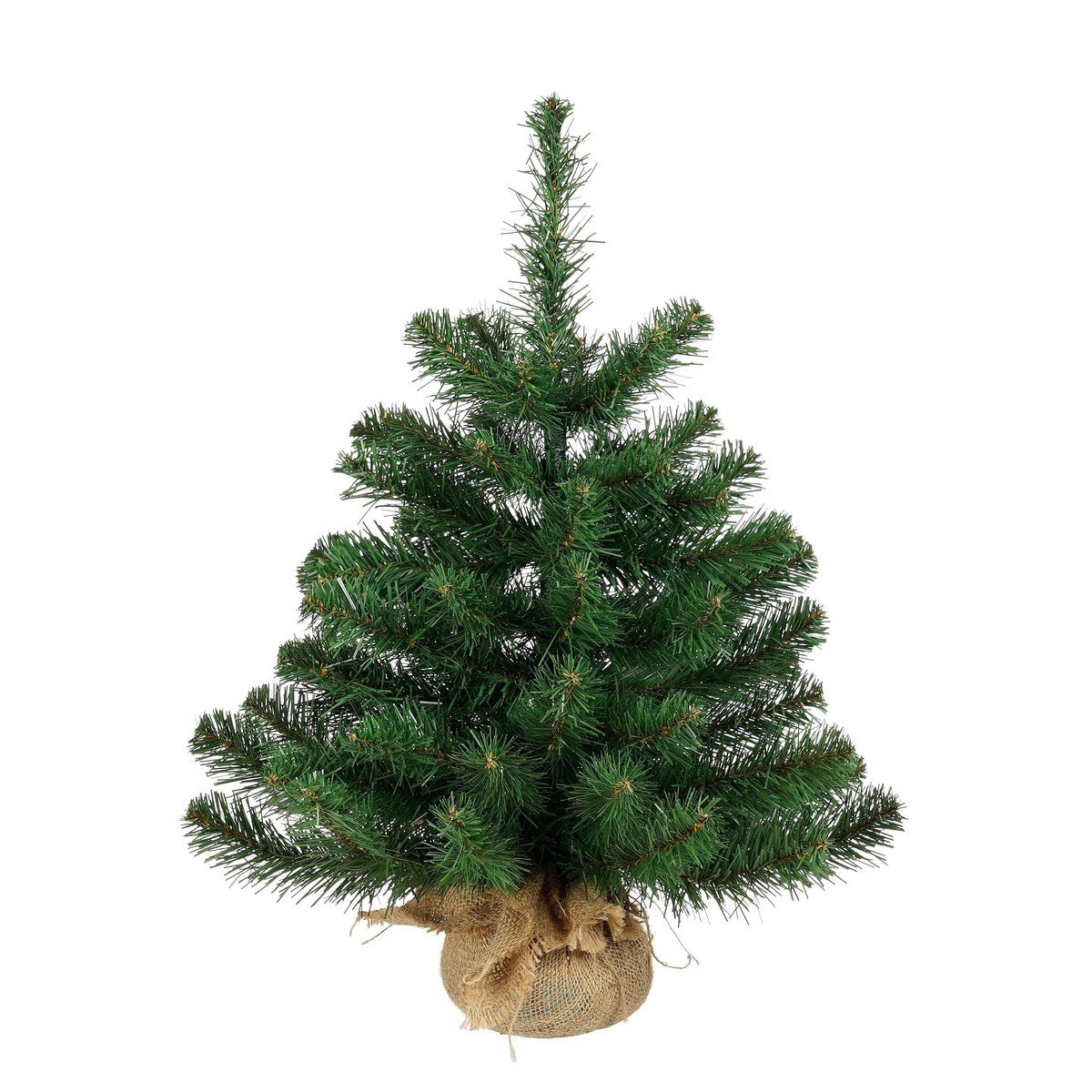 Alpine kunstkerstboom met jute voet, 60 cm