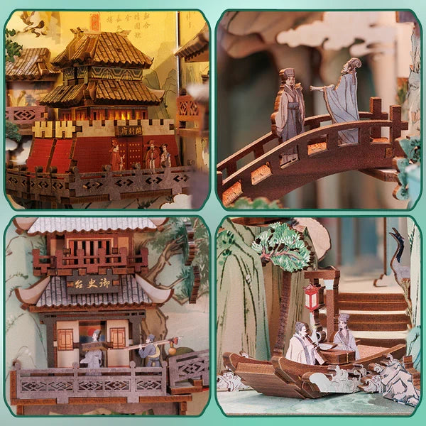 Su Dongpo's Life book nook, 18 × 11 × 23 cm