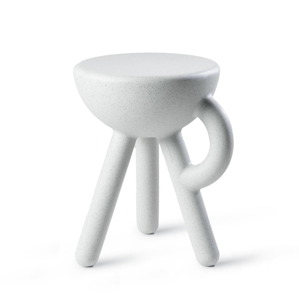 Tubby kruk, bijzettafel, sand, 38 × 33 × 45 cm