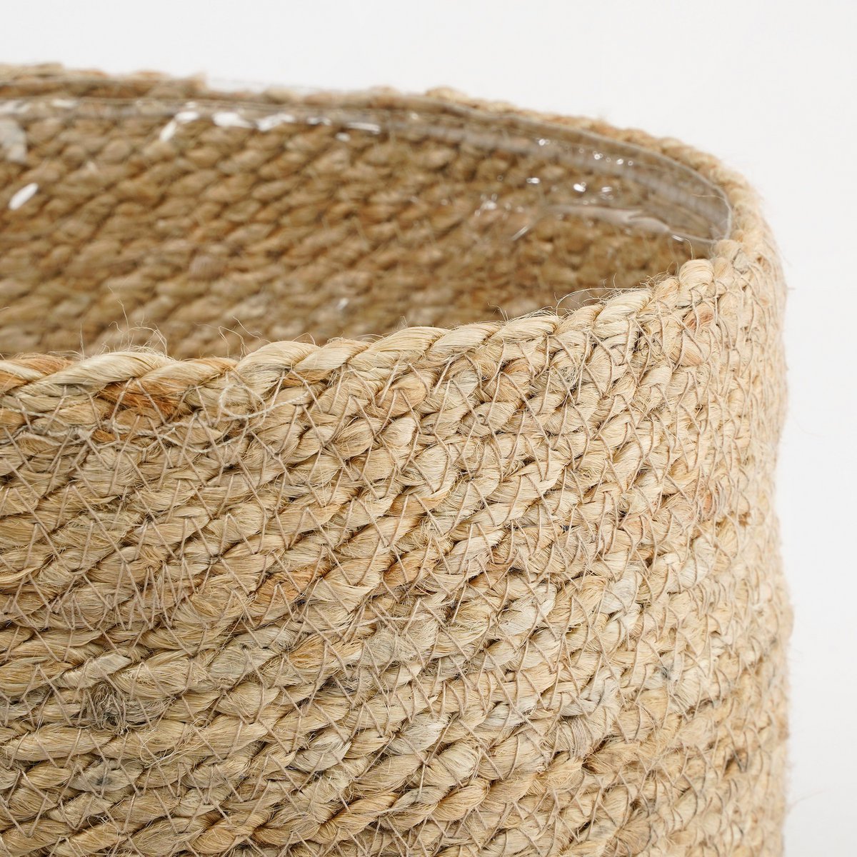 Atlantic plantenmanden, jute, set van 2