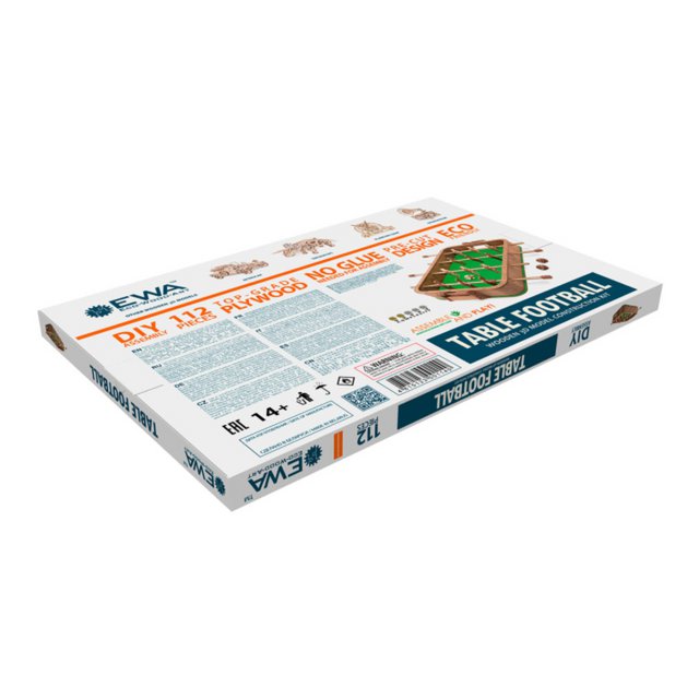 Mechanisch bouwpakket tafelvoetbal 112 stukjes, 36 x 37 x 7,8 cm