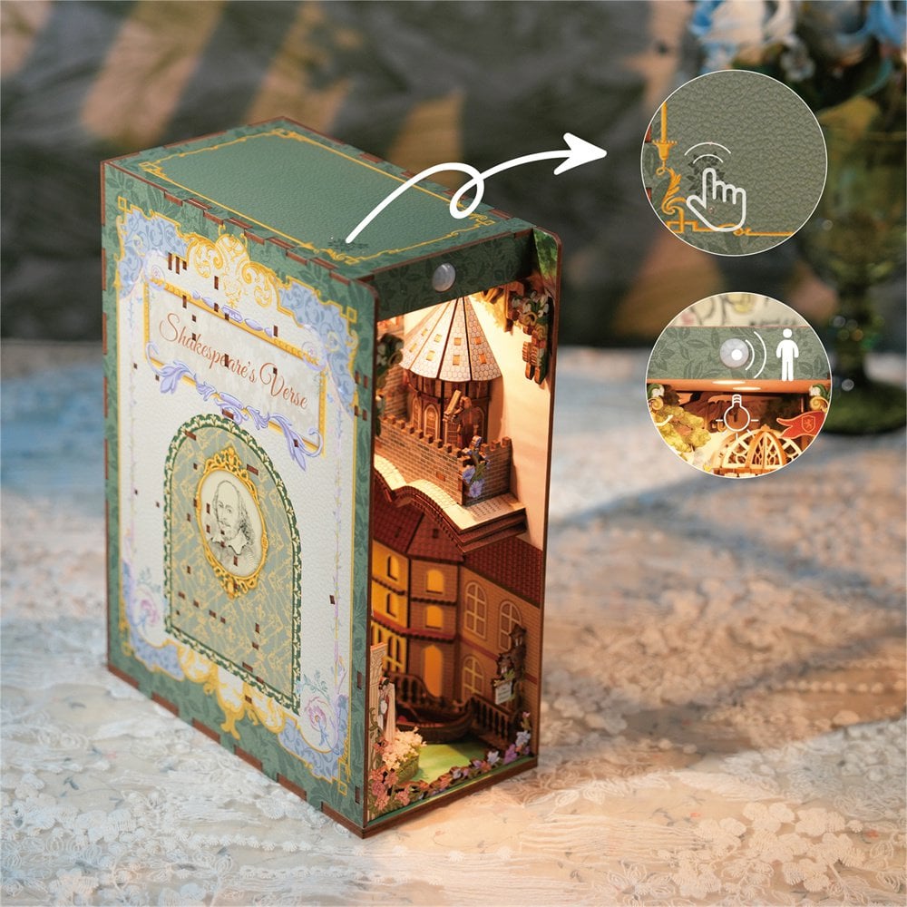 DIY book nook Shakespeare's Verse, 24,5 cm