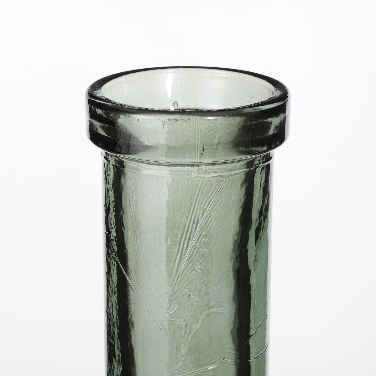 Mica Decorations Rioja Flesvaas – Gerecycled Glas Grijsgroen (H50 x Ø15 cm)