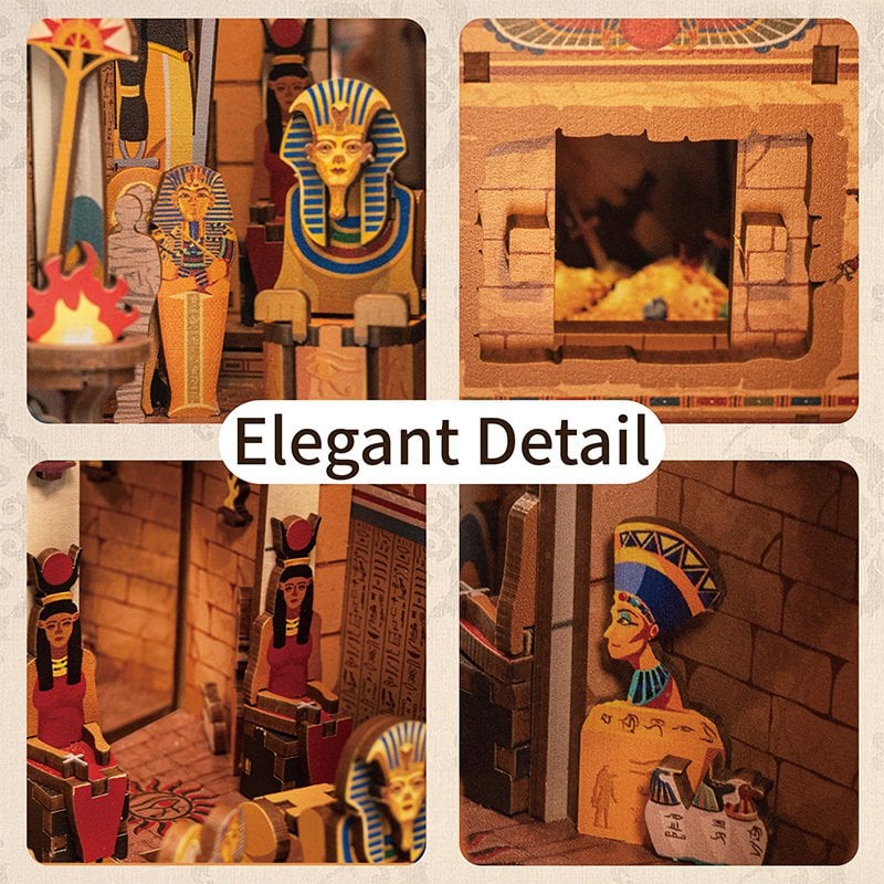 DIY book nook adventure in egypt bookend, 24,5 cm