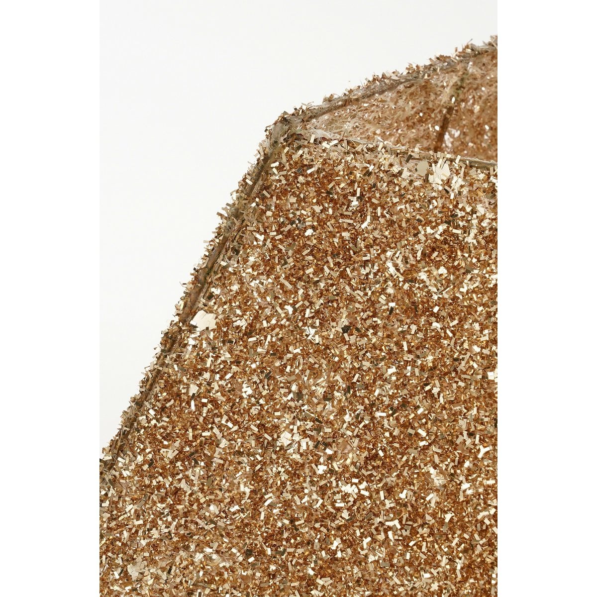 Goudkleurige kerstboomrok met glitter, 50 × 50 × 30 cm