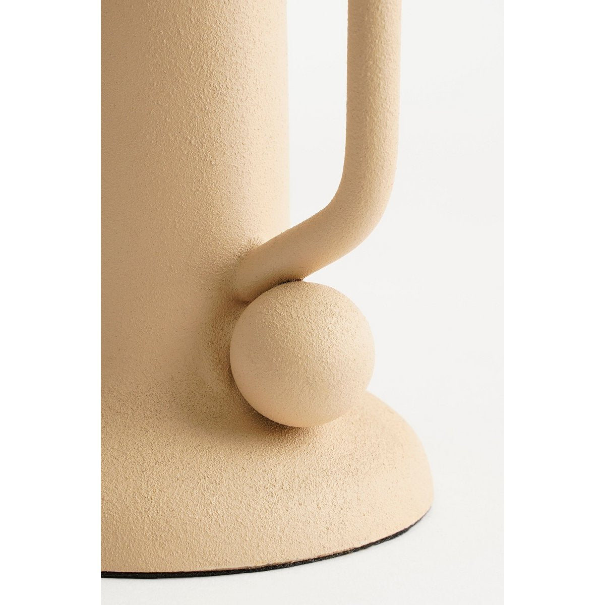 Ula kandelaar, beige, 12 × Ø 8 cm