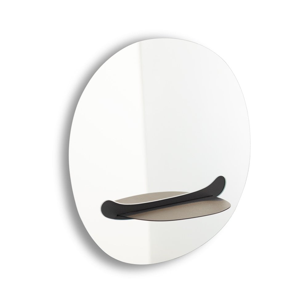 Lachende spiegel met plank, 54 cm