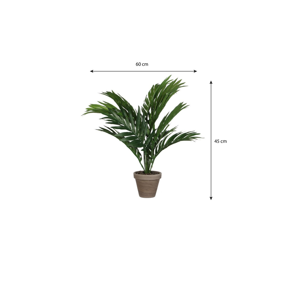 Areca palm kunstplant, 45 cm