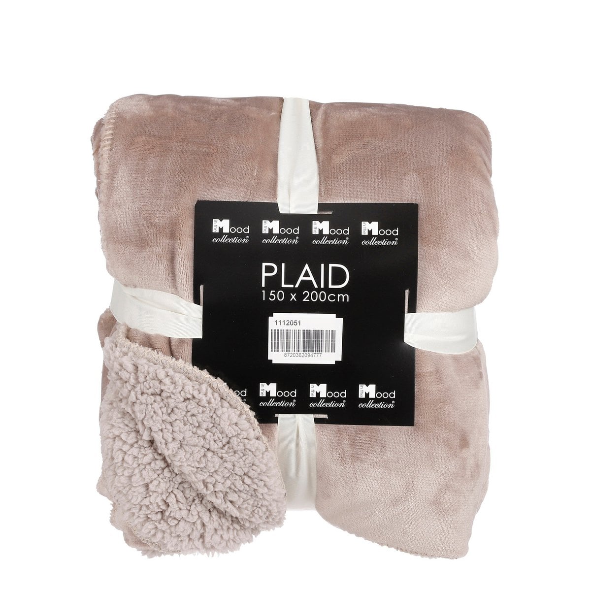 Mica Decorations Mardy Plaid – Fleece Beige (150 x 200 cm)