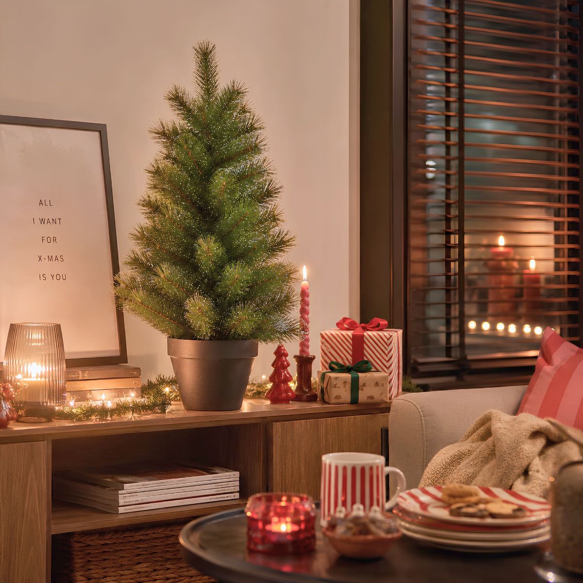 Glendon kunstkerstboom, 90 cm, Ø 51 cm