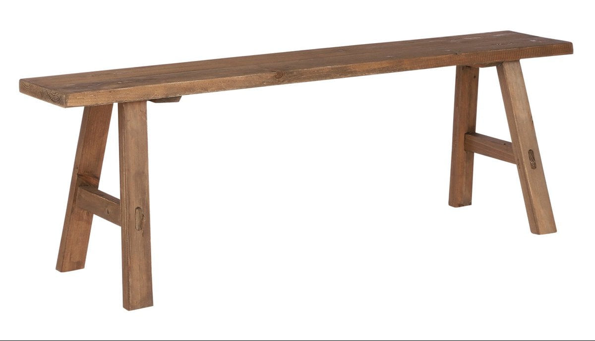 Bold houten bankje, 108 x 30 x 37 cm