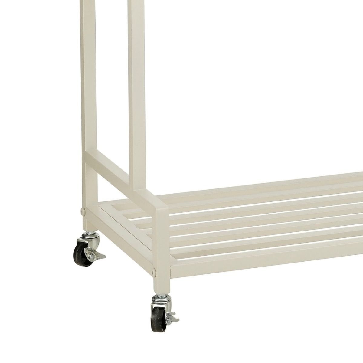 Greenrax plantenstandaard met wielen, off-white, 80 × 35 × 100 cm