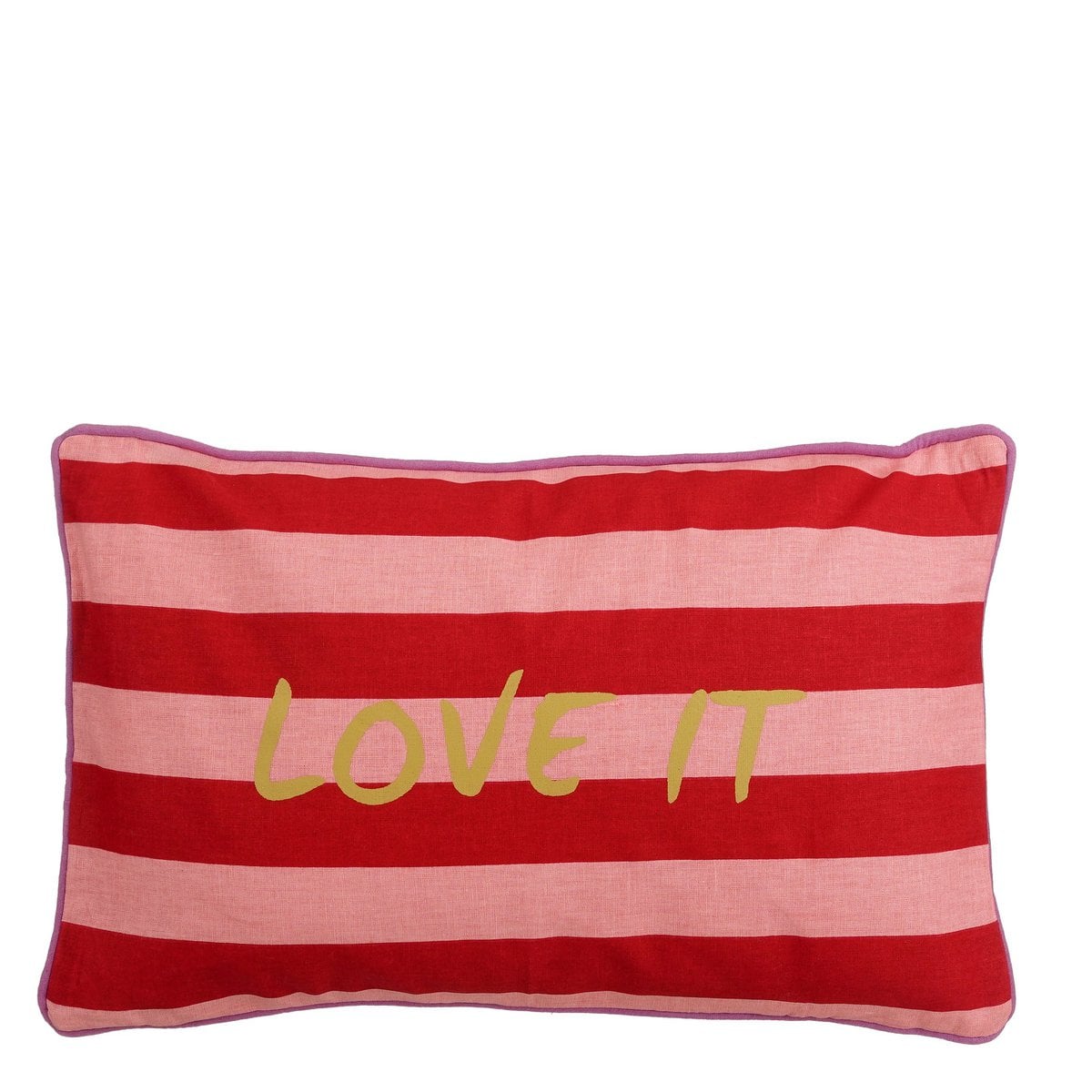 Sierkussen met tekst love it, 55 x 35 cm