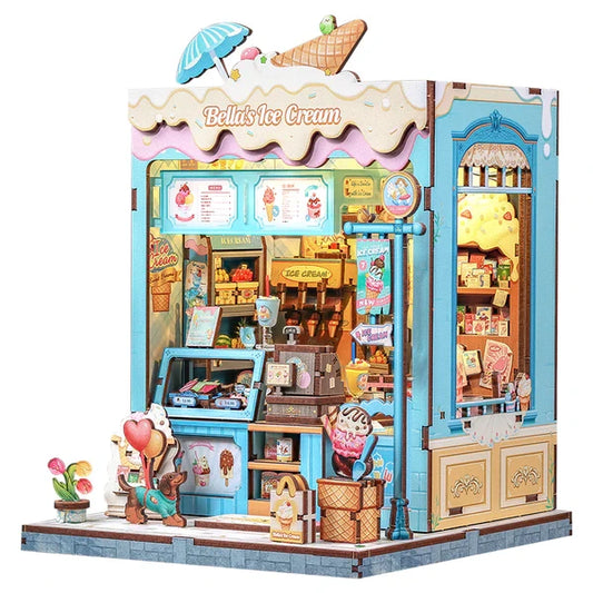 Bella's Ice Cream miniatuurhuisje, 16 × 15,8 × 20,6 cm