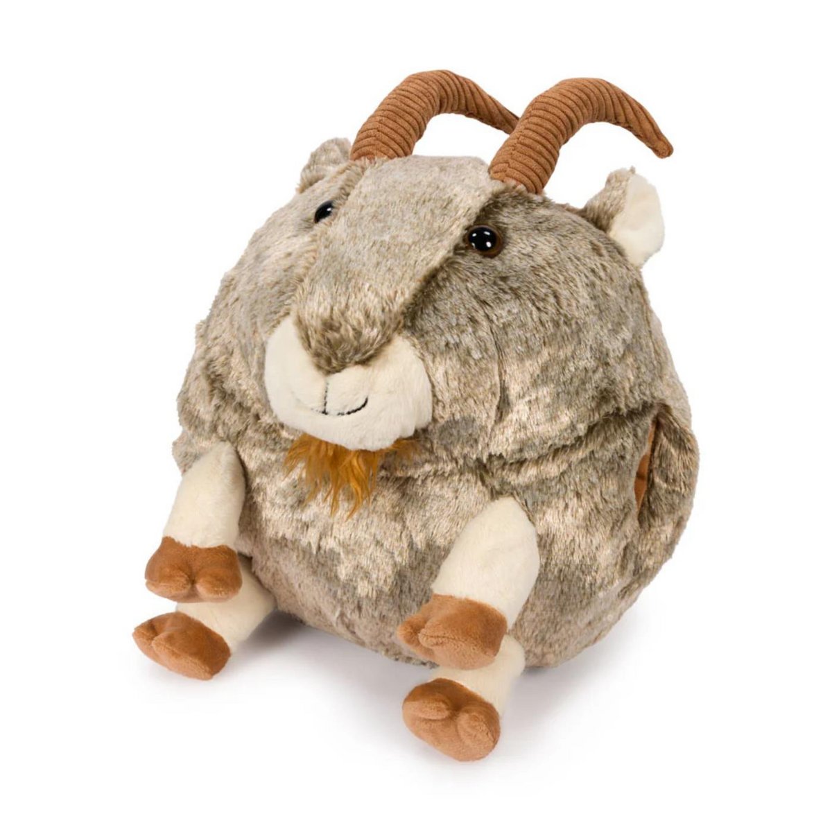 Geit knuffel en handwarmer, 35 cm