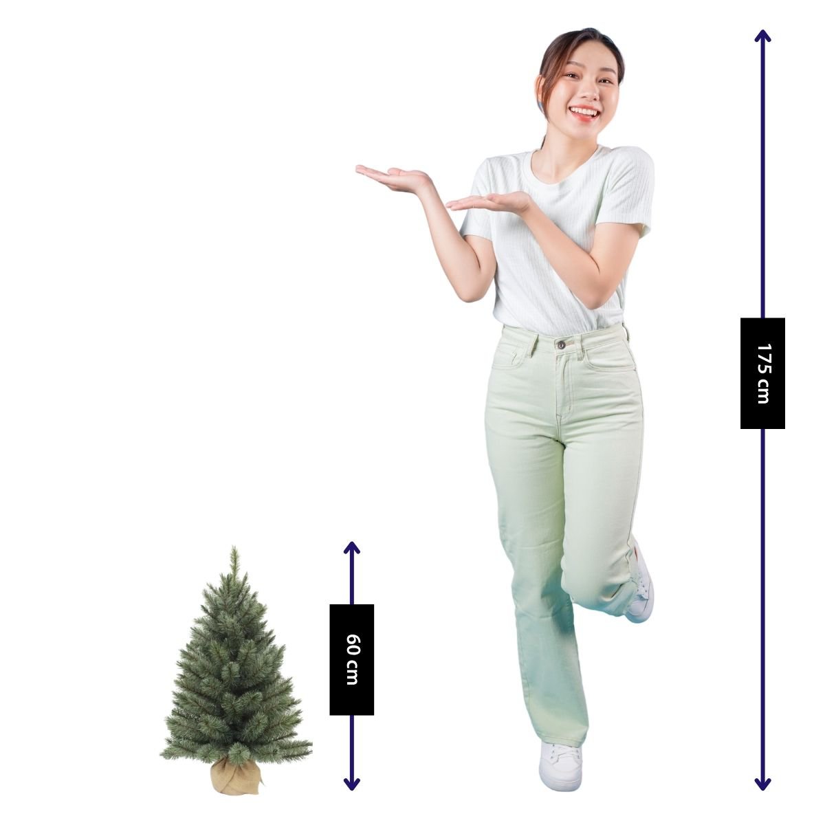 Kunstkerstboom Forest frosted Groen