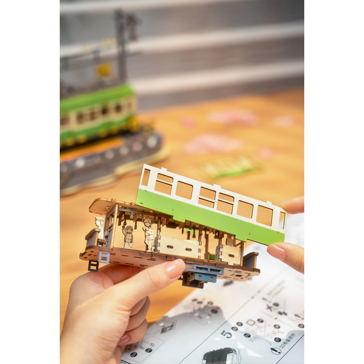 DIY 3D houten model Sakura Journey 23,2 x 14 x 16,7 cm