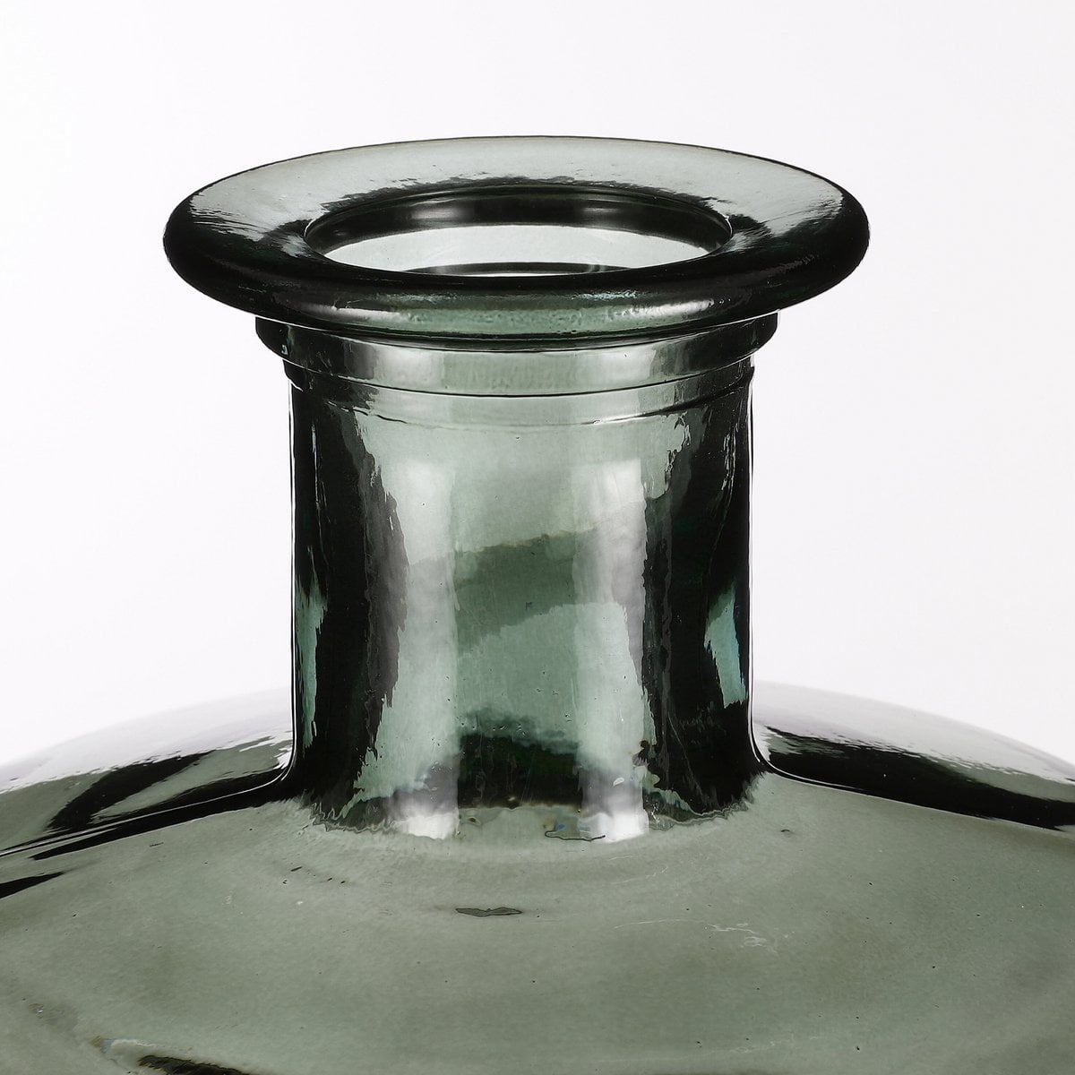 Mica Decorations Guan Flesvaas – Gerecycled Glas Grijsgroen (H75 x Ø25 cm)